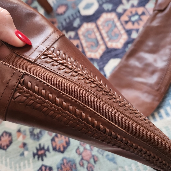 Vince Camuto Bendra Brown Leather Over-the-Knee Split Shaft Boots - Size… - Picture 5 of 15